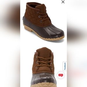 St John's Bay Denton brown duck booties boots, Size 9M